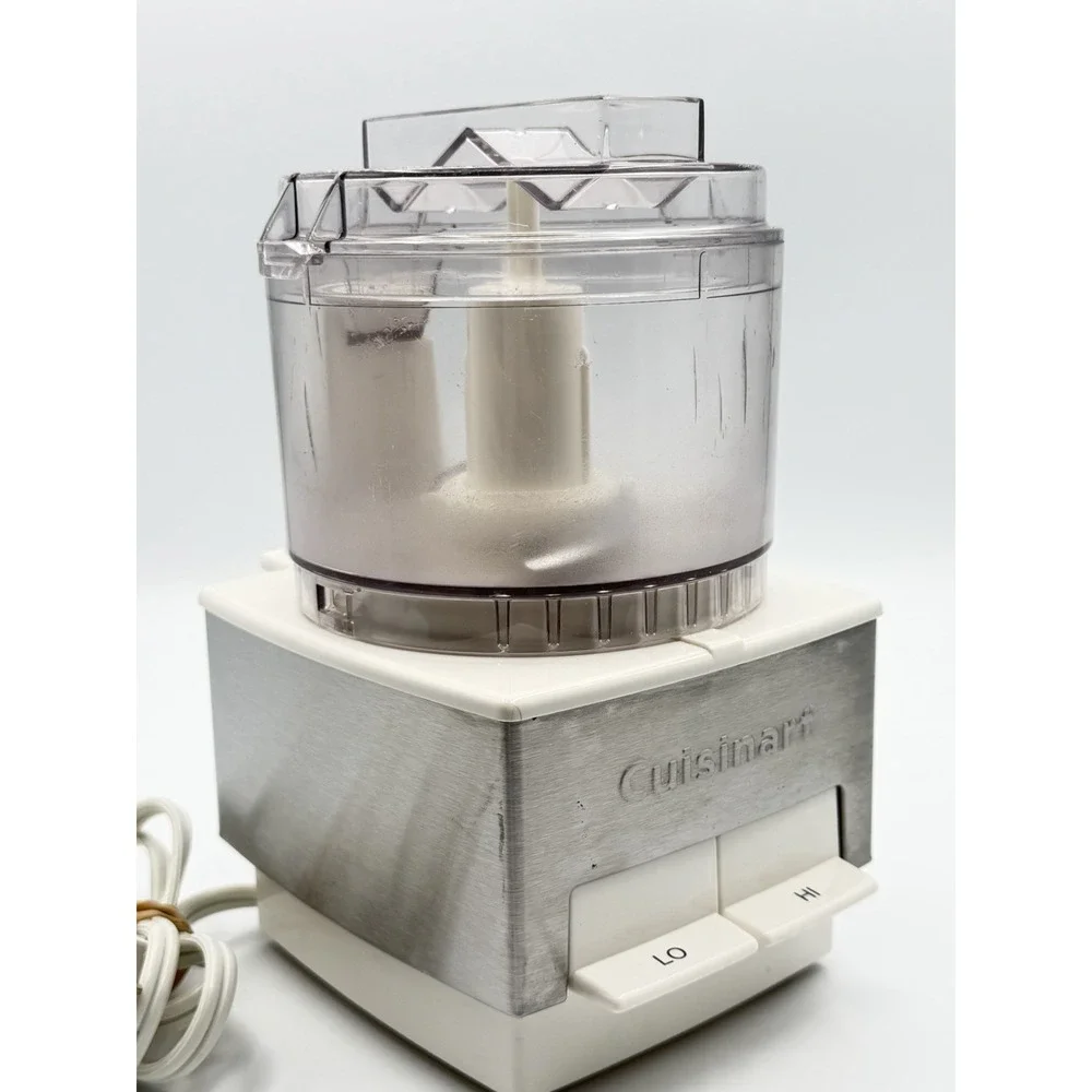 Cuisinart Mini-Prep 2.6-Cup Food Processor White / Stainless DLC-1SSW TX Type21
